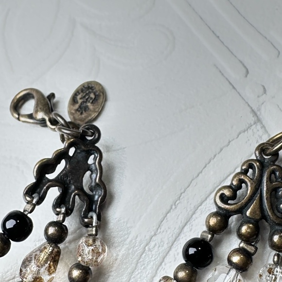 Premier Designs Black and Orange Bracelet multi colored multi strand 7.5 3158 G - Picture 9 of 12